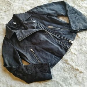 Topshop Nordstrom leather jacket size 4
